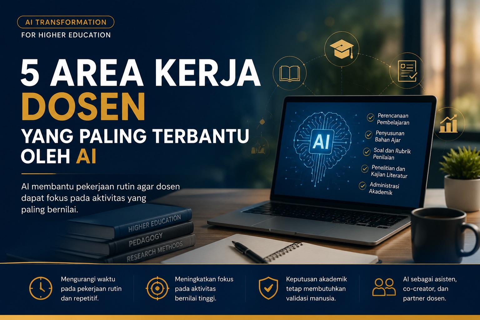 5 Area Kerja Dosen yang Paling Terbantu oleh AI