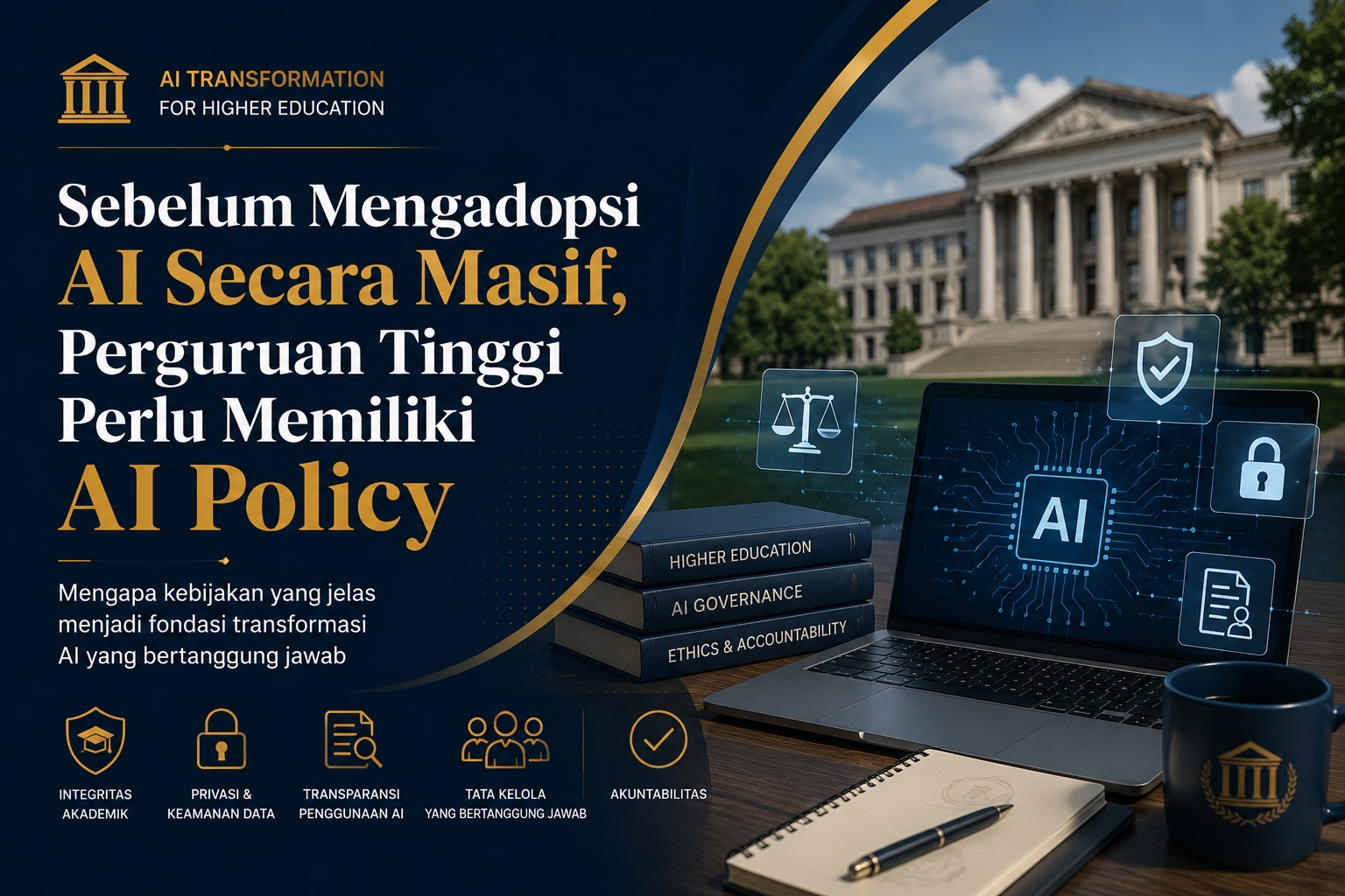 Sebelum Mengadopsi AI Secara Masif, Perguruan Tinggi Perlu Memiliki AI Policy