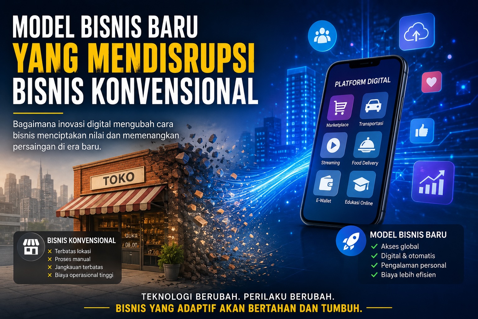 Model Bisnis Baru yang Mendisrupsi Bisnis Konvensional: Ancaman atau Peluang?