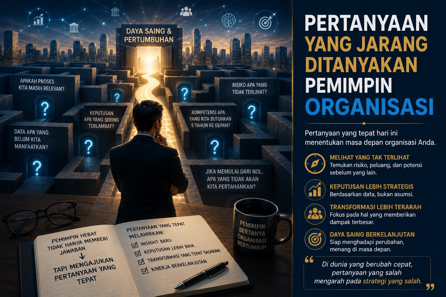 Pertanyaan yang Jarang Ditanyakan Pemimpin Organisasi, Padahal Menentukan Masa Depan
